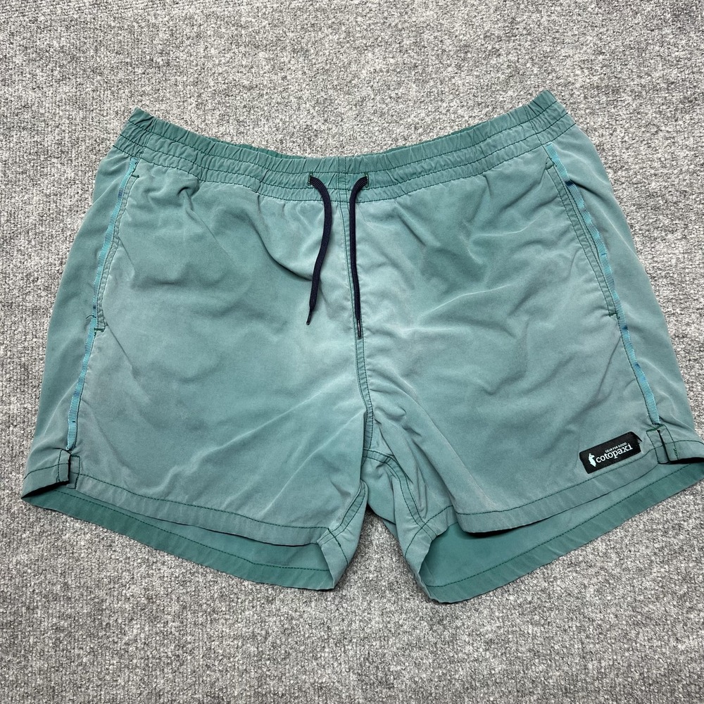 Cotopaxi Shorts Mens Large Green Swim Trunks Mesh Lined Quick Dry Pockets